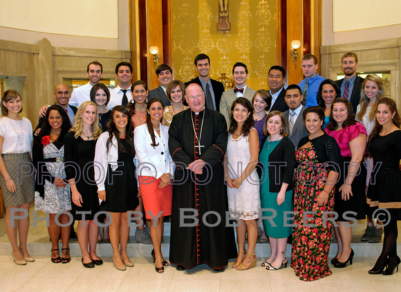 Cardinal says Mass for Generation Life group